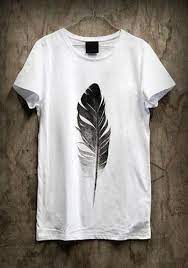 Cotton White And Black Color Girls T Shirt
