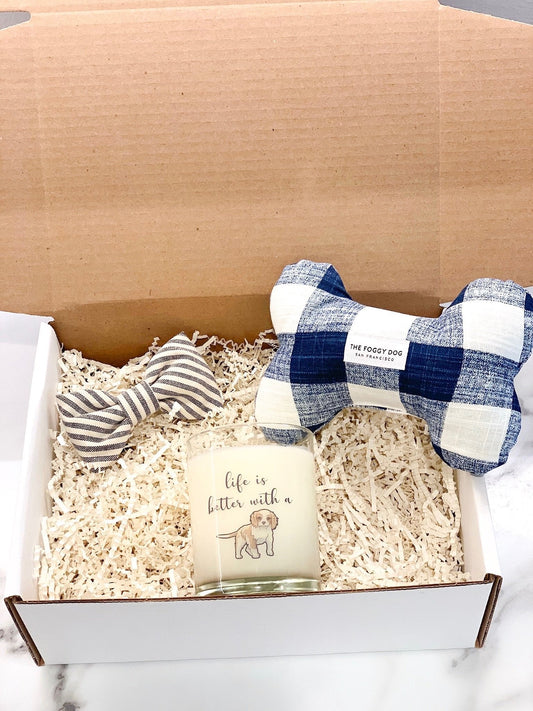 The Furry Friends Gift Box, Gift Packaging, and Handwritten Card